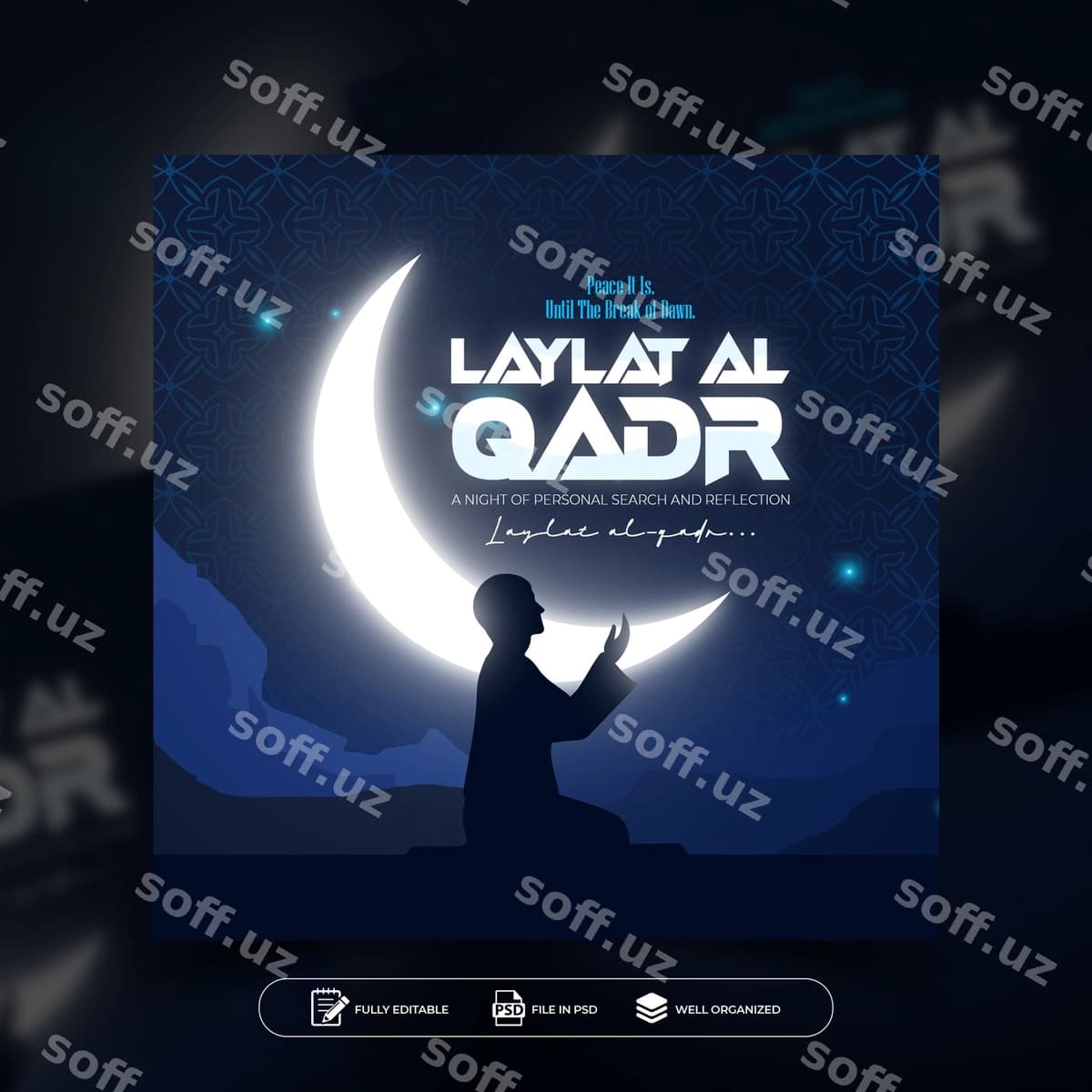 Laylat al-Qadr Instagram post dizayni | Laylat al qadr instagram post design