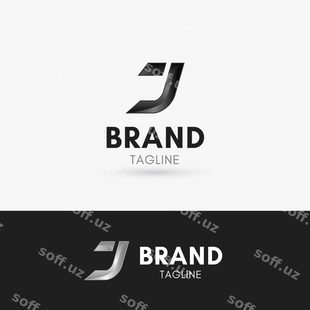 J harfi metal logotipi | Letter j metal logo