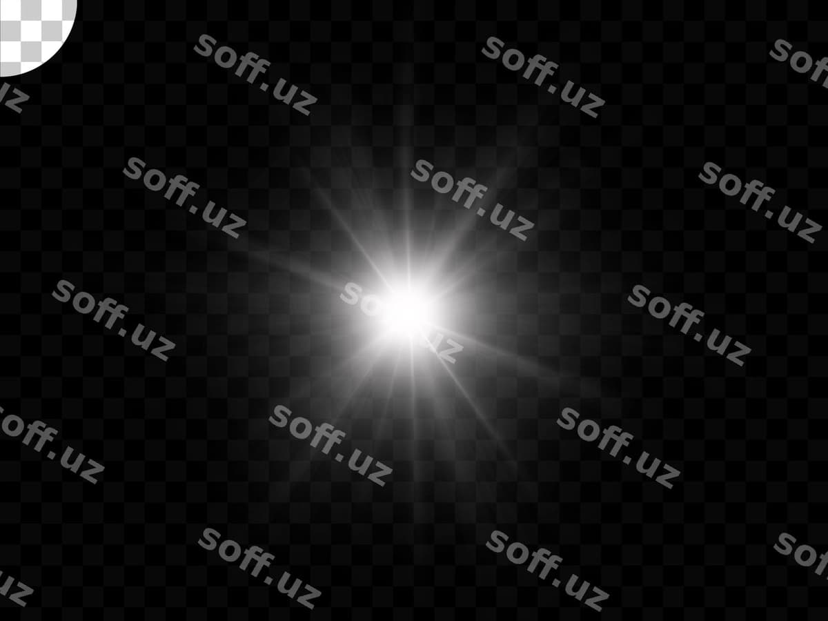 Yorug'lik effekti shaffof fon | Light effect transparent background