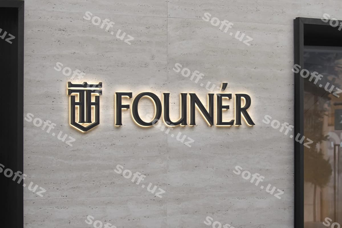 Logo mockup hasharotli fassad 3d belgi | Logo mockup luxury facade 3d sign