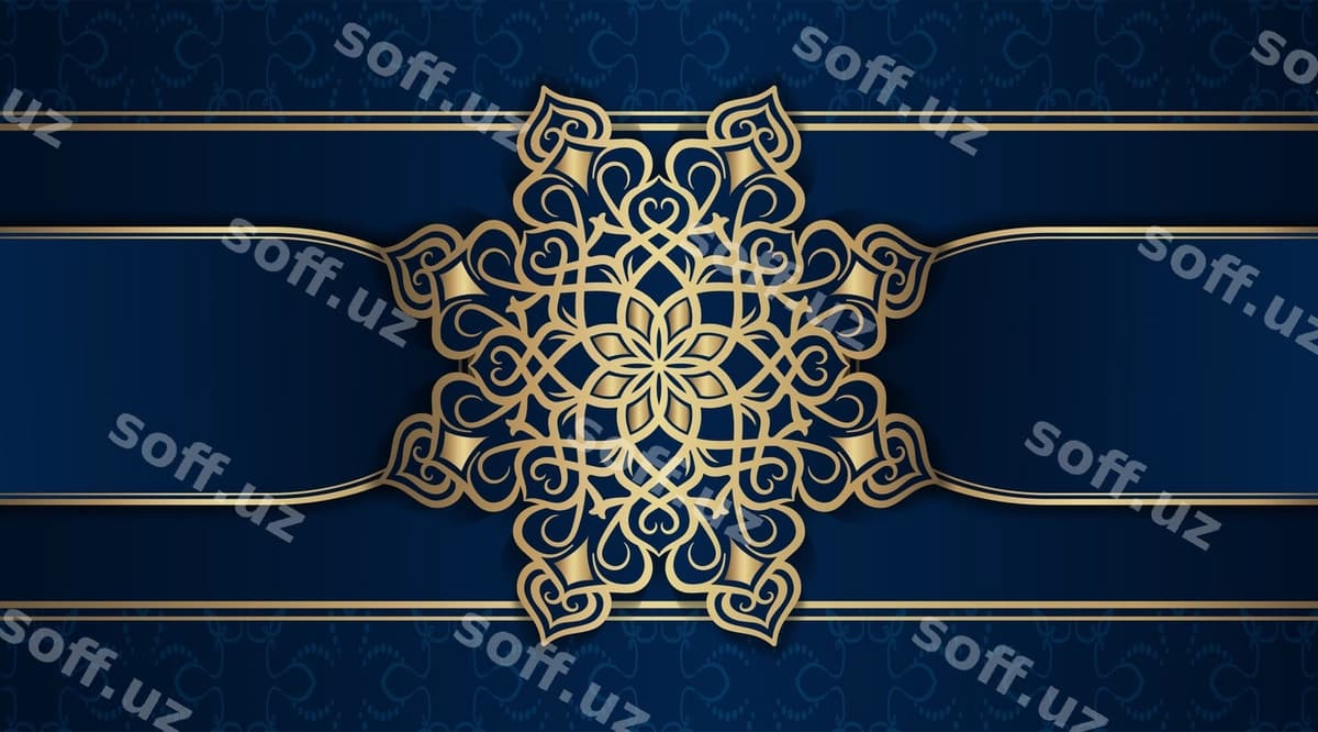 Lukx orqa fon mandalali bezek | Luxury background with mandala ornament