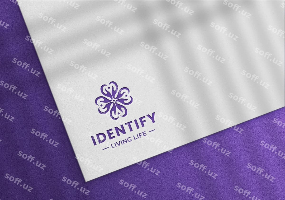 Hashamatli logotipning oq qog'ozi | Luxury logo mockup white paper