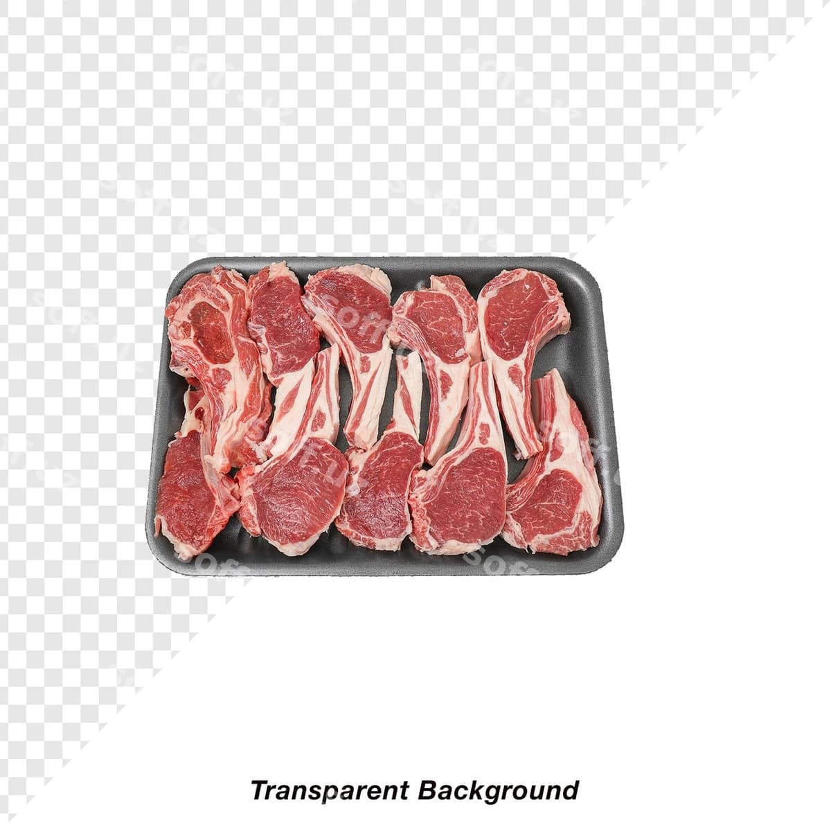Goshtlar shaffof orqa fonda | Meats with transparent background