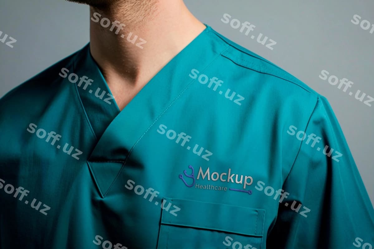 Tibbiy kostyum namuna dizayni | Medical uniform mockup design
