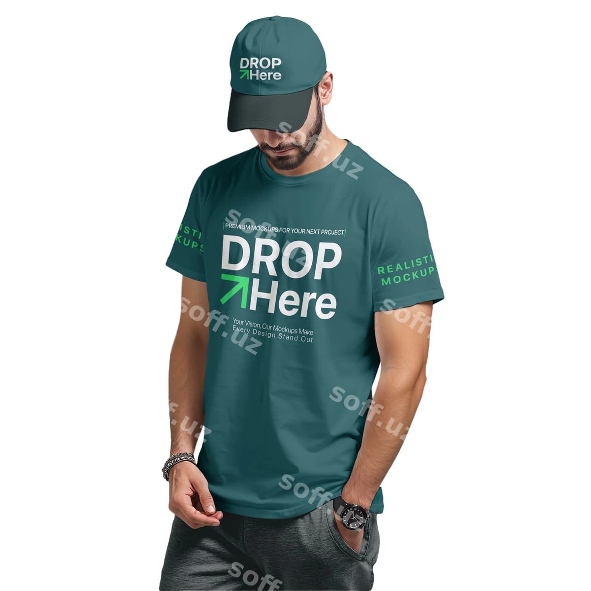 Erkaklar 039 s futbolka maketi | Men 039 s t shirt mockup