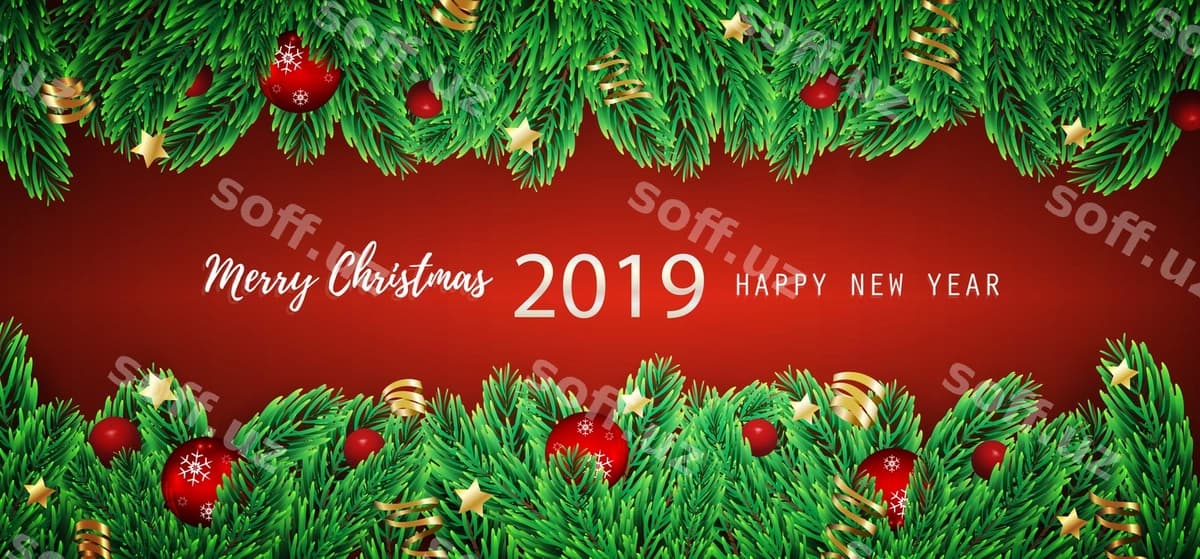 Baxromli Rojdestvo tabrik kartasi orqa fonda | Merry christmas greeting card background