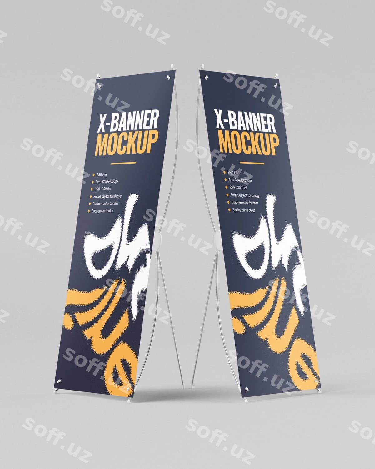 Namuna x Banner Branding PSD | Mockup x banner branding psd