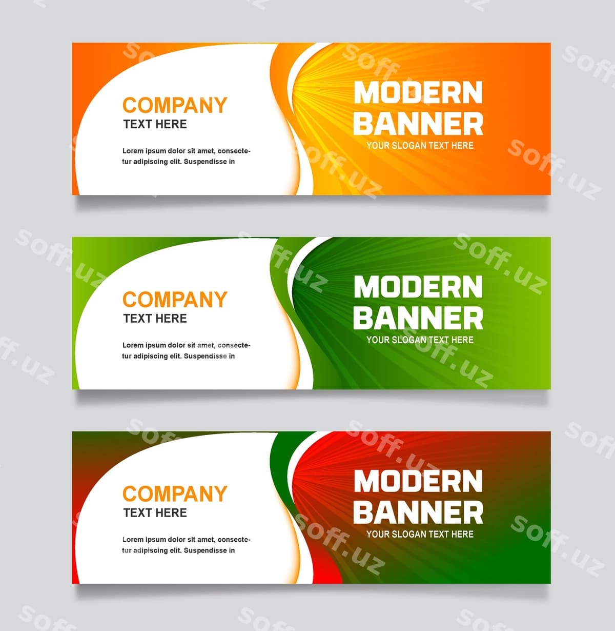 Zamonaviy banner dizayn shabloni | Modern banner design template