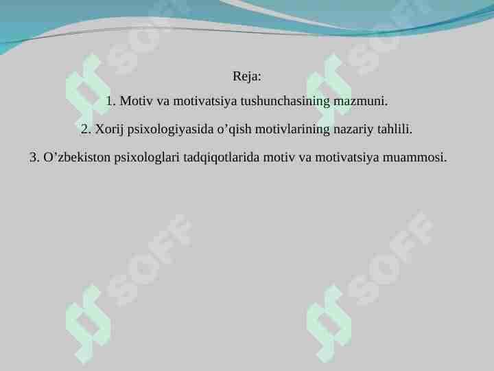 motiv va motivatsiya