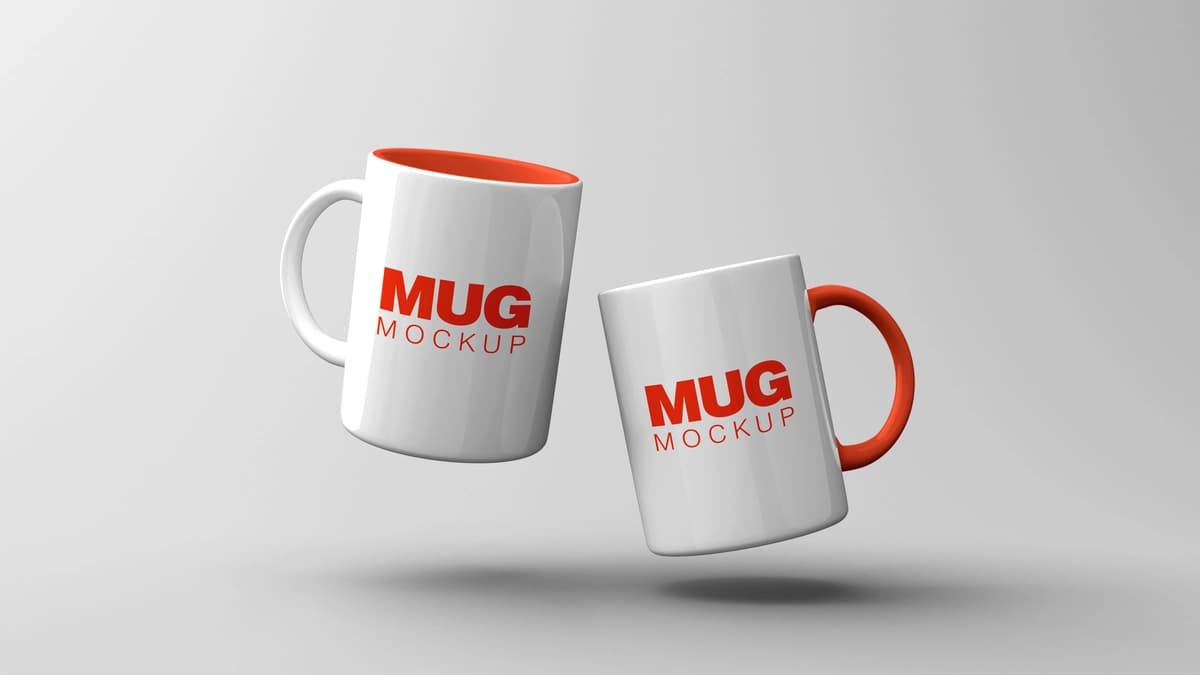 Seramika qahva kupa maketi | Ceramic coffee mug mockup