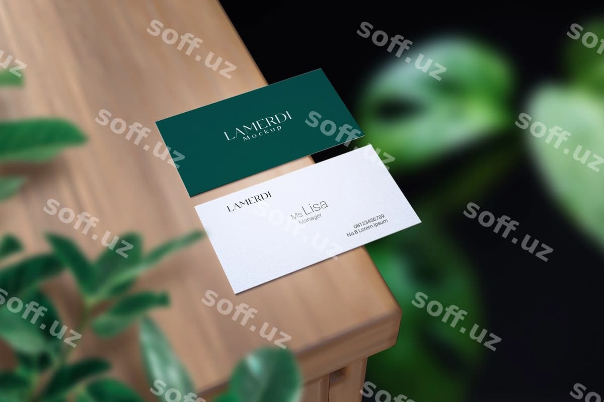 Ism karta mockup | Name card mockup