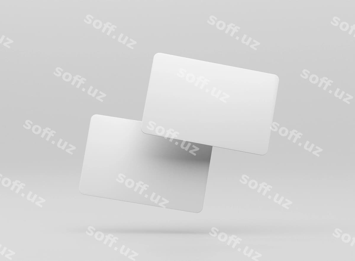 Gravitatsiyasiz kredit karta dizayni maketi | No gravity credit card design mockup