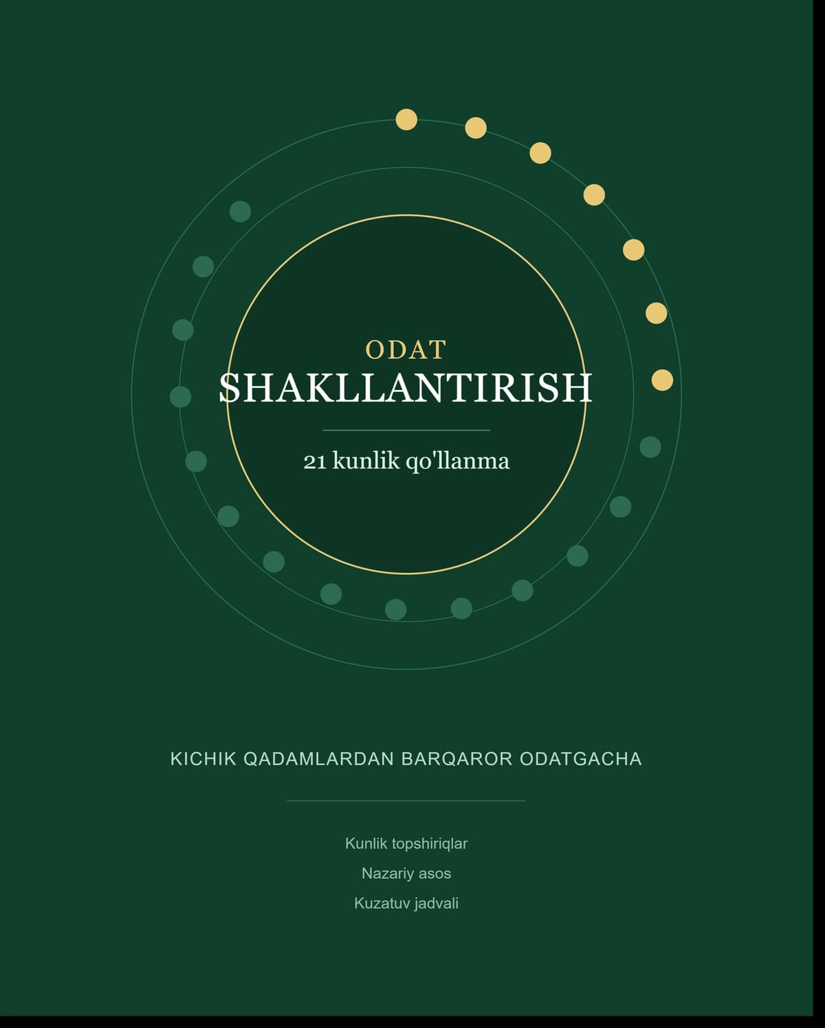 Odat shakllantirish 21 kunlik qollanma