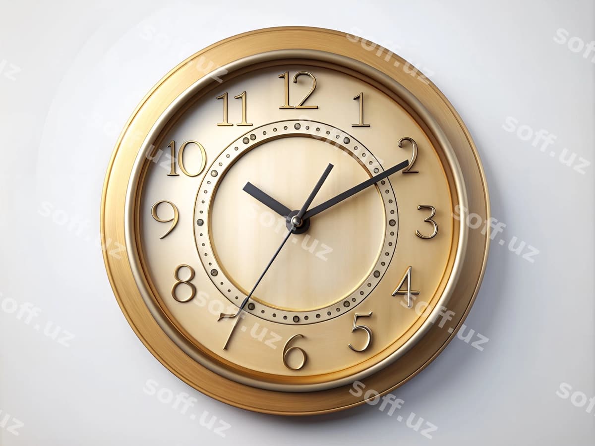 Eski soat ajralgan oq | Old clock isolated white