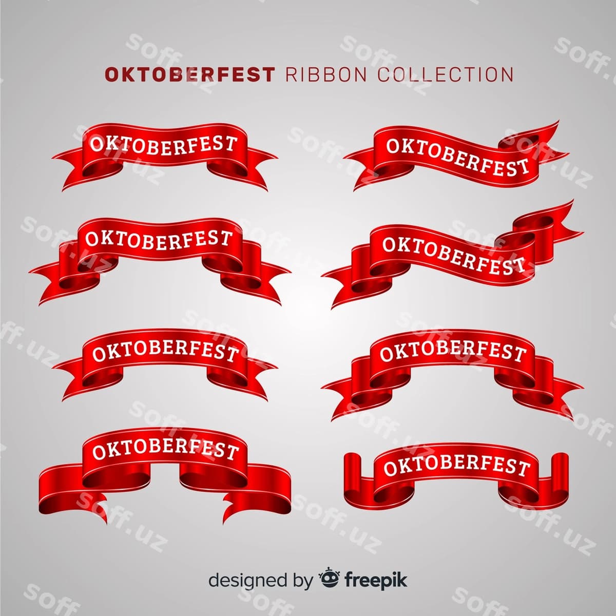 Asl komplekt Oktobefest lentalari | Original set oktobefest ribbons