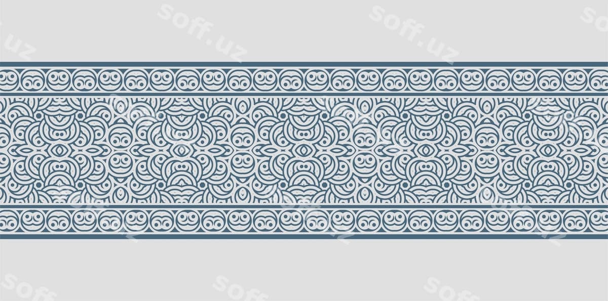 Etnik bezatma uslubidagi chegaralarsiz chegaralar | Ornament style ethnic seamless borders