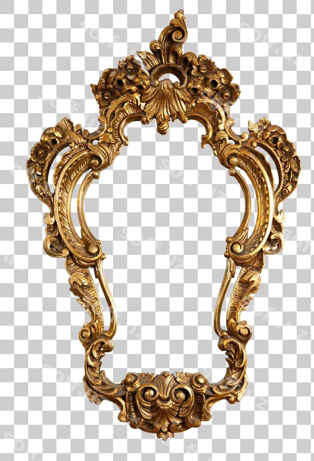 Bezatilgan oltin barokko ramka | Ornate gold baroque frame
