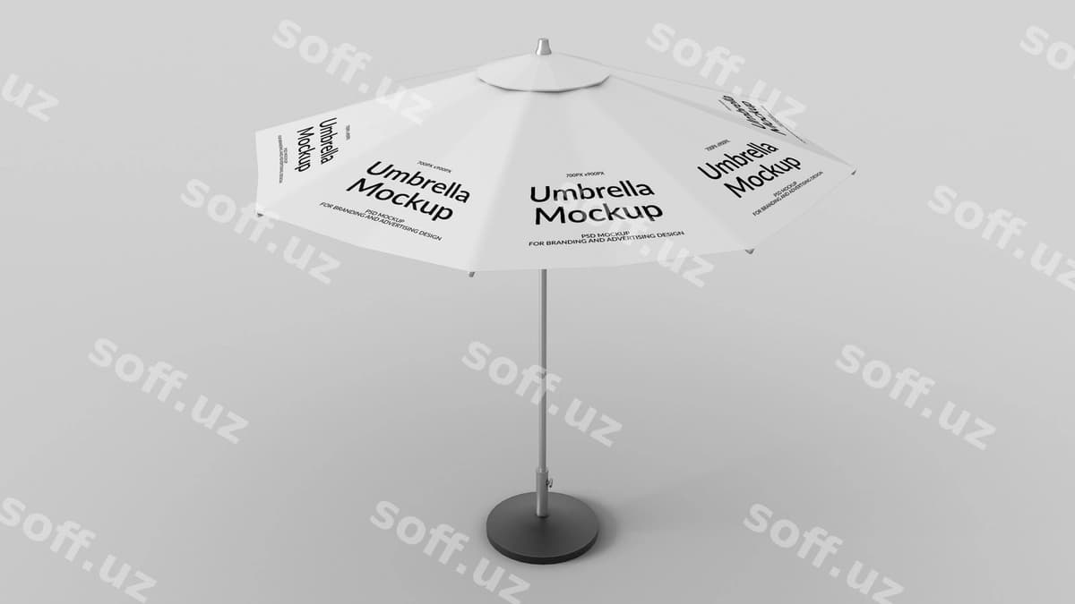 Molda chiroq payozi | Outdoor umbrella mockup