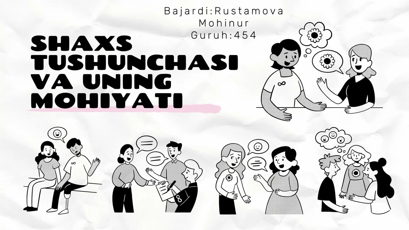 Shaxs tushunchasi va mohiyati