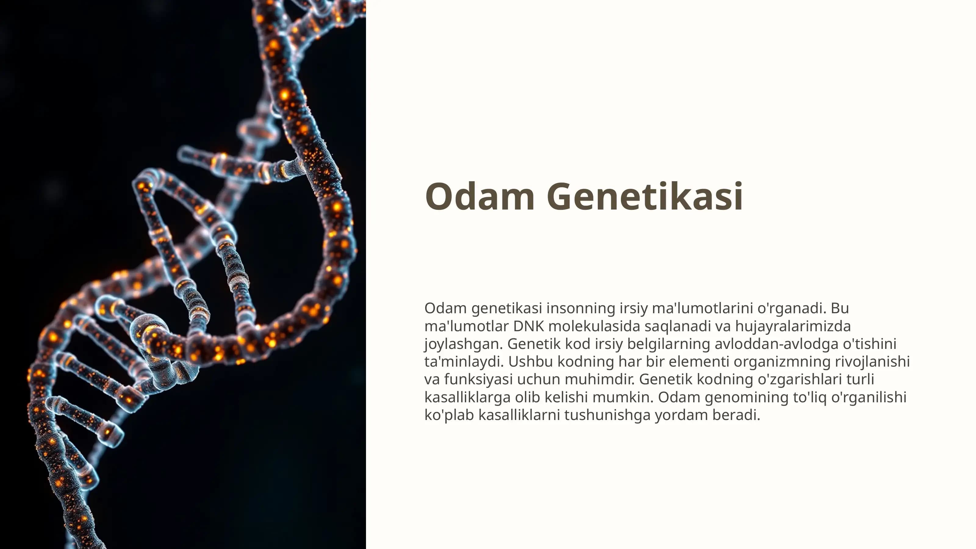 Odamlar Genetikasi