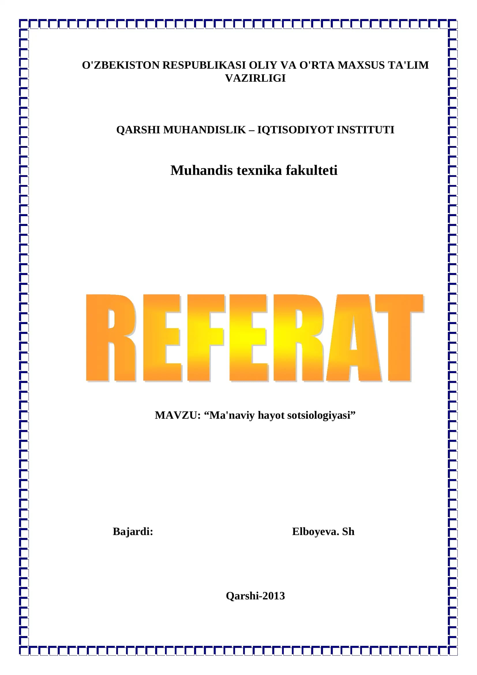 Ma'naviy hayot sotsiologiyasi