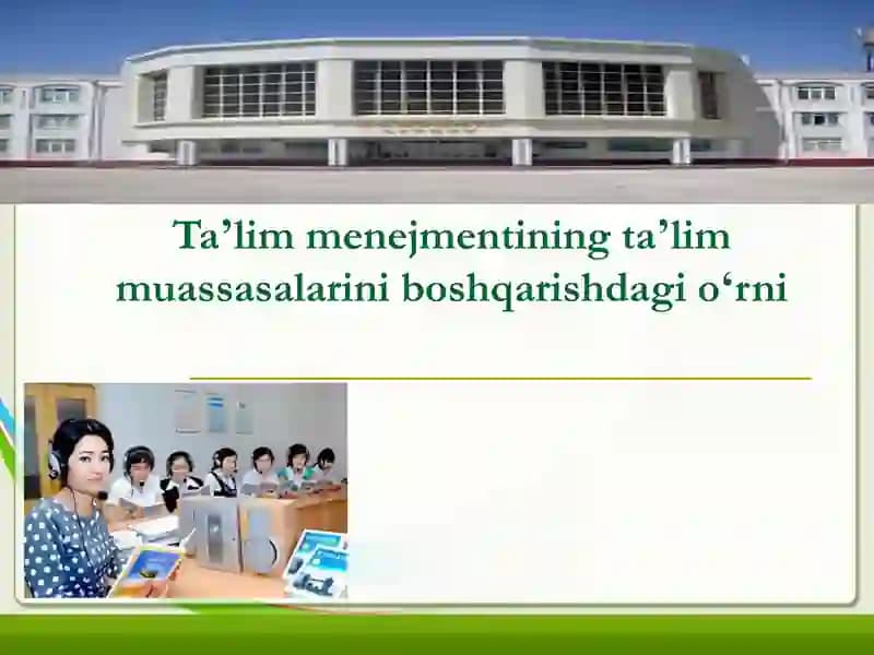 Taʼlim Menejmenti