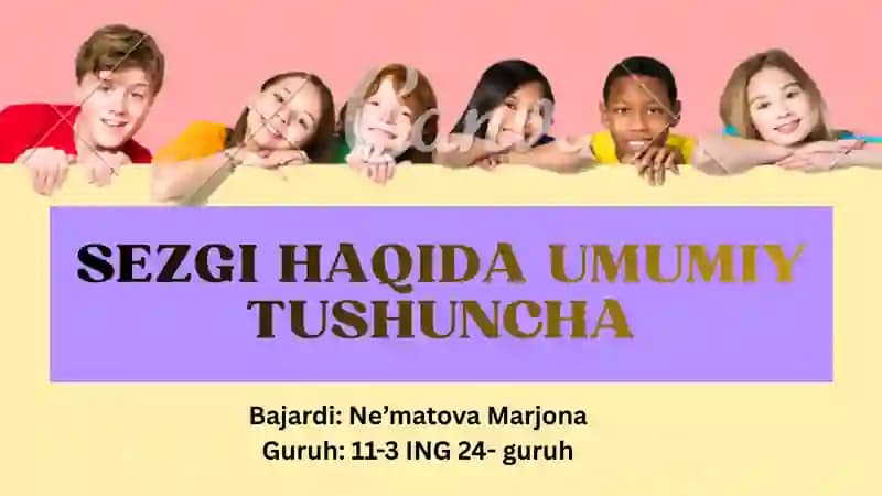 Sezgi Haqida Umumiy tushuncha