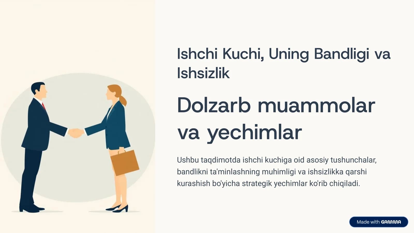 Ishchi kuchi va uning bandligi