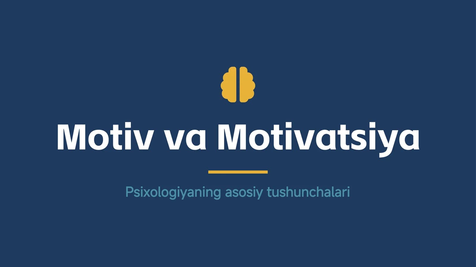 motiv va motivatsiya tushuncha
