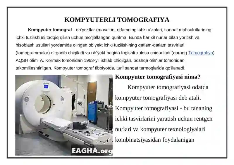 Kompyuterli tomografiya