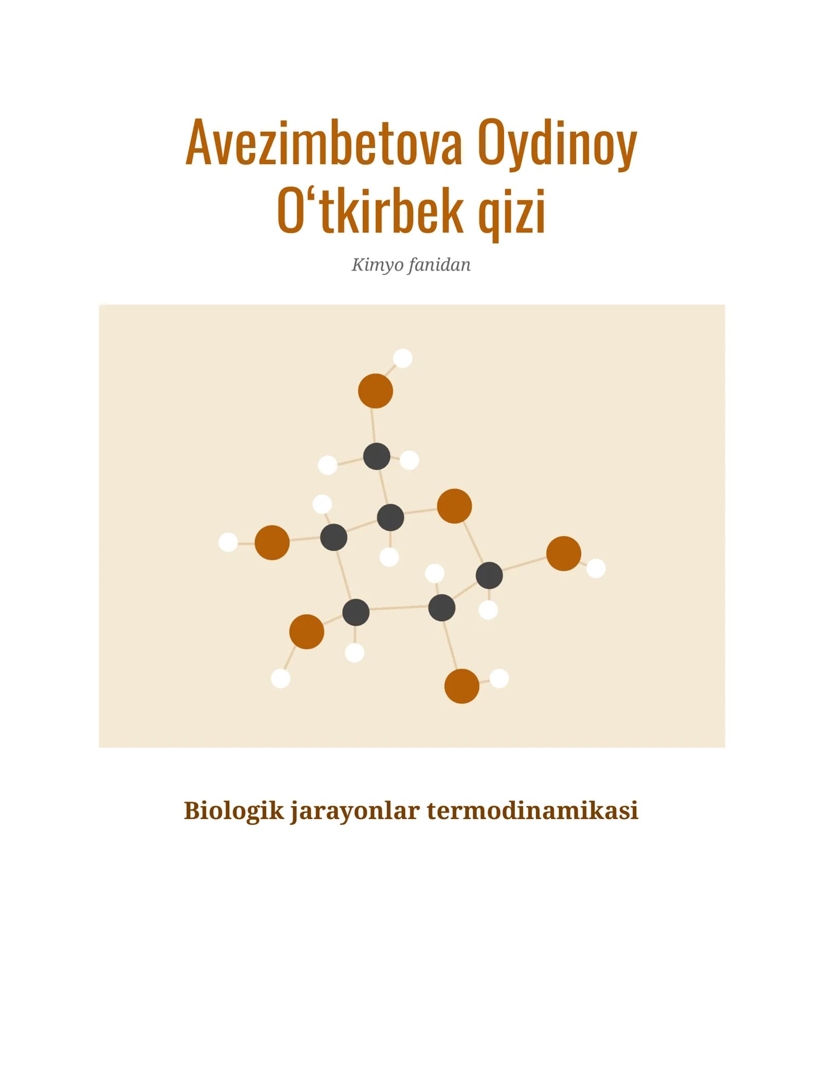 Biologik jarayonlar termodinamikasi