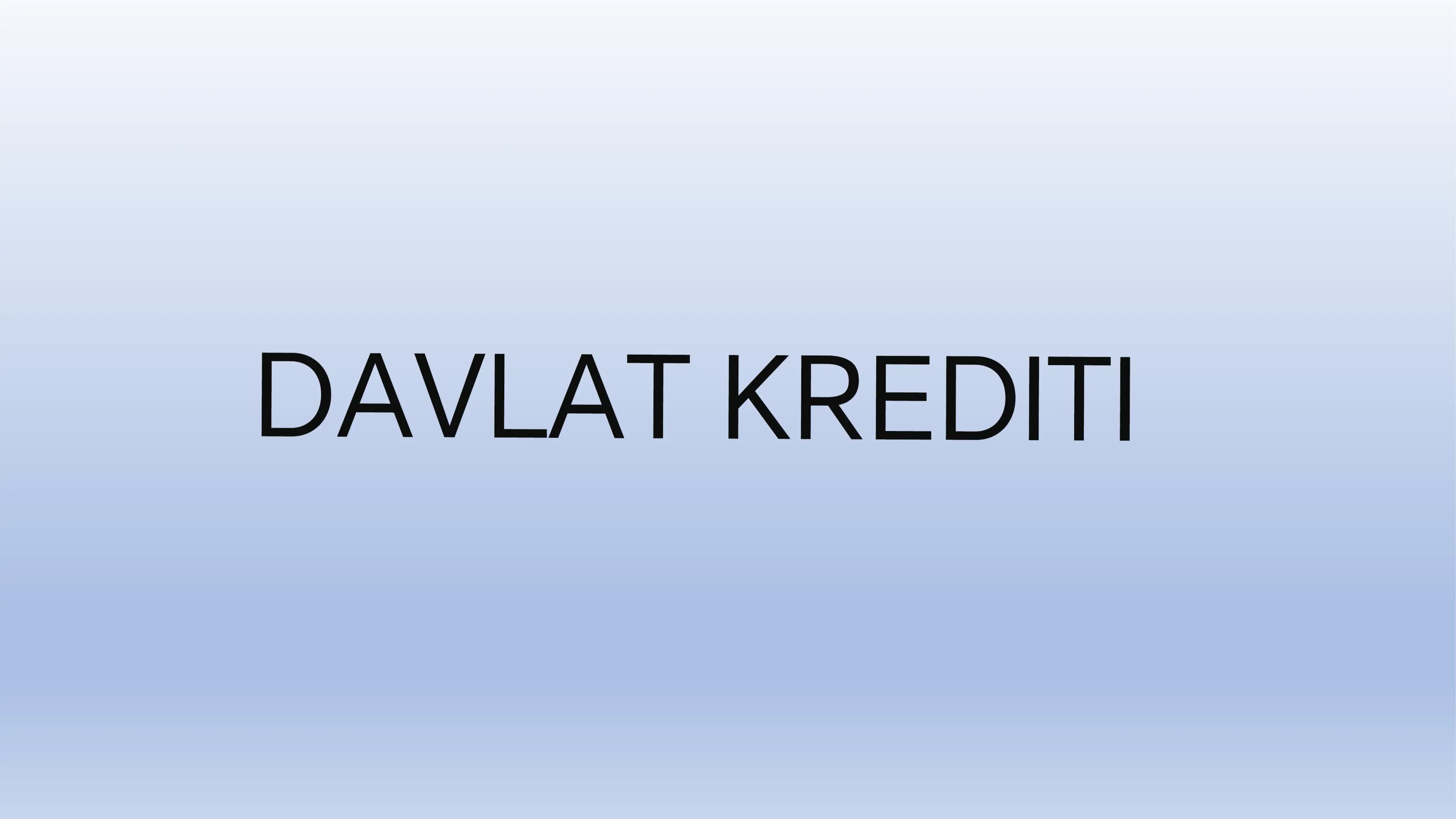 Davlat Krediti