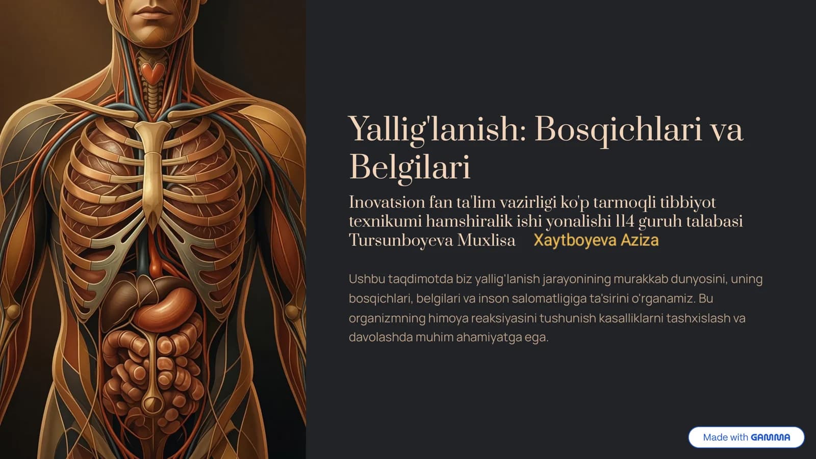 Yallig'lanish: Bosqichlari va Belgilari