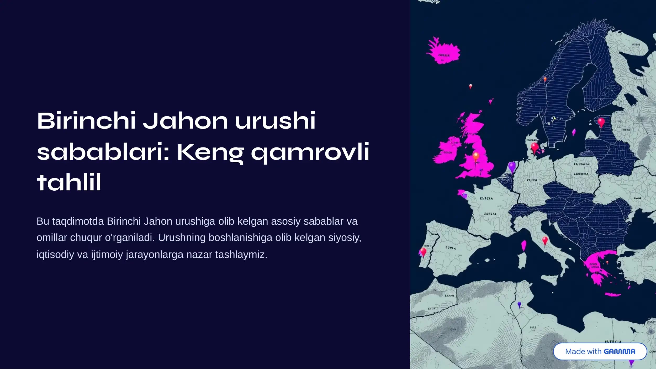 Birinchi Jahon urushi sabablari: Keng qamrovli tahlil
