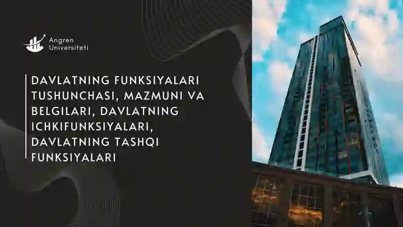 Davlatning Funksiyalari