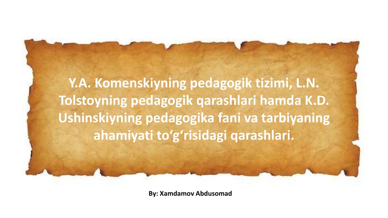 Yan Amos Komenskiy – ilmiy pedagogika asoschisi