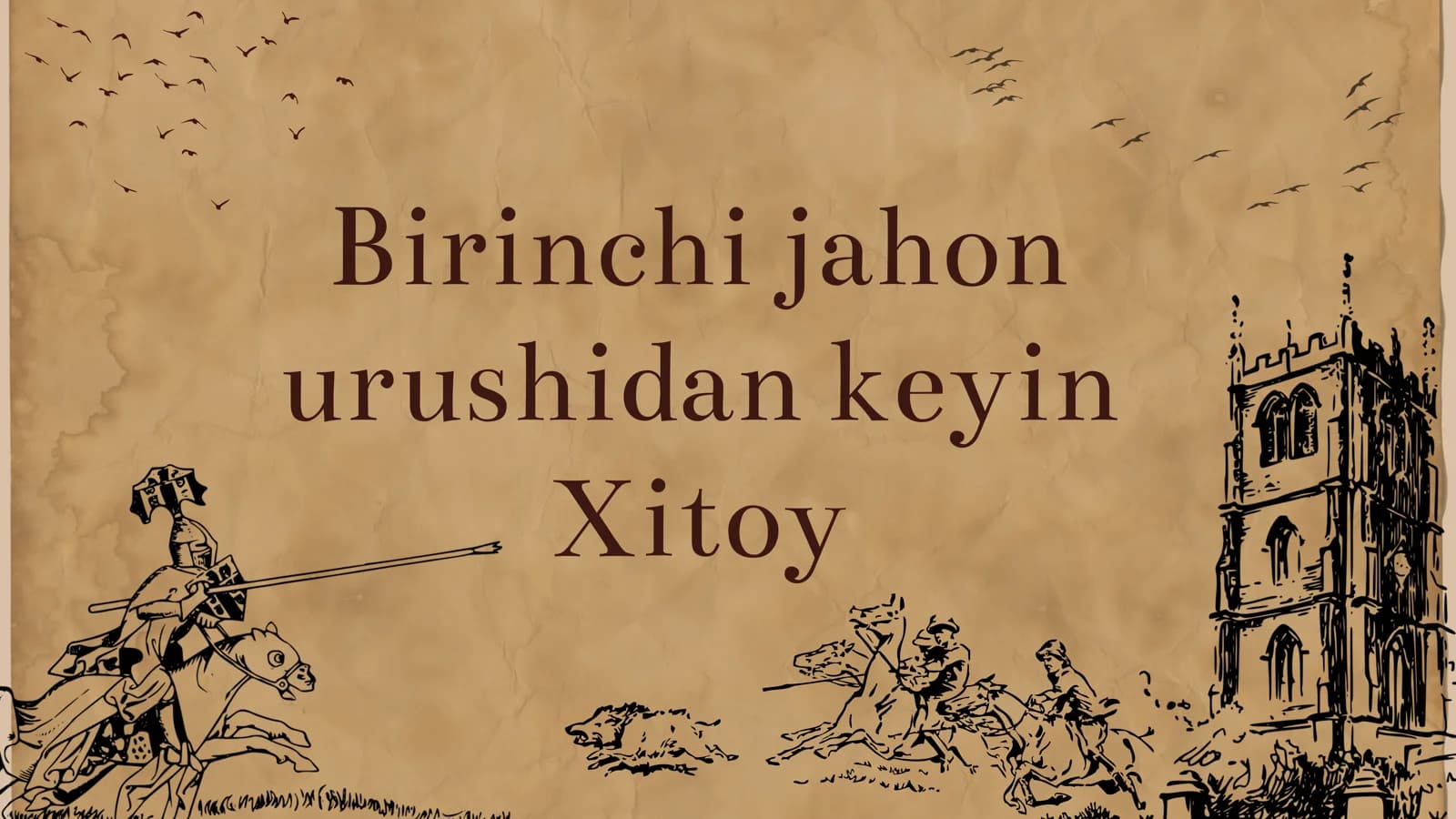 Birinchi jahon urushidan keyin Xitoy