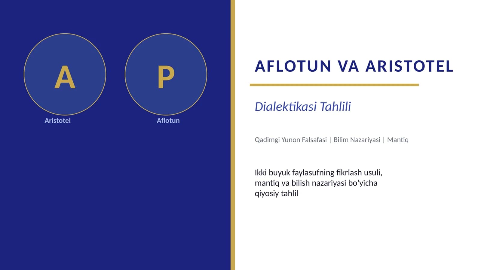 AFLOTUN VA ARISTOTEL