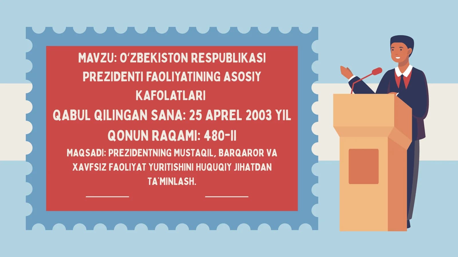 OʻZBEKISTON RESPUBLIKASI PREZIDENTI FAOLIYATINING ASOSIY KAFOLATLARI