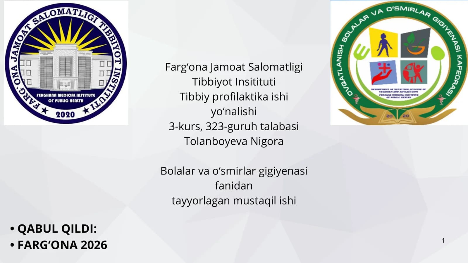 Maktabgacha talim tashkilotlarida yoritilganlikni baxolash