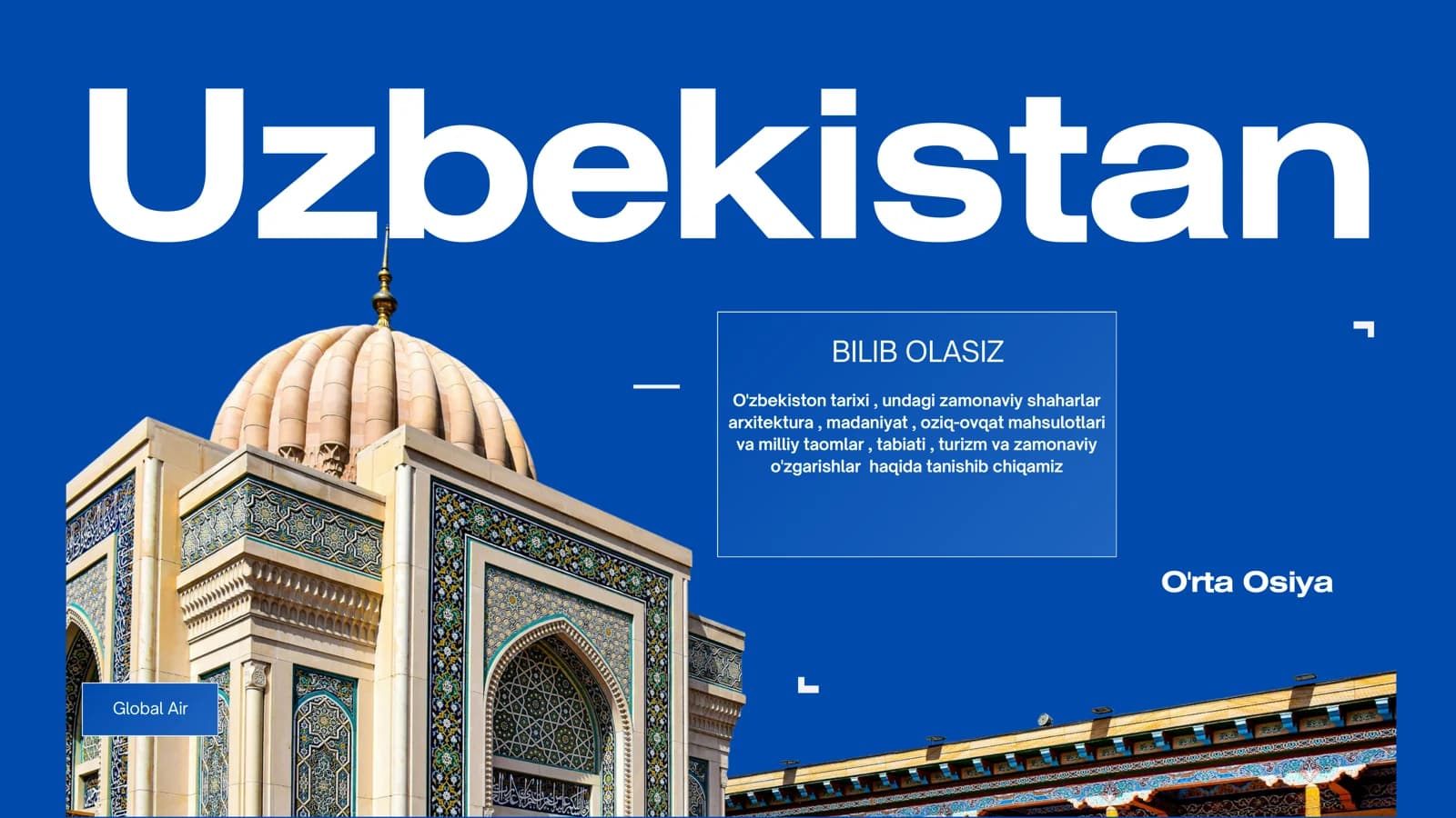O'ZBEKISTONNING TARIXI