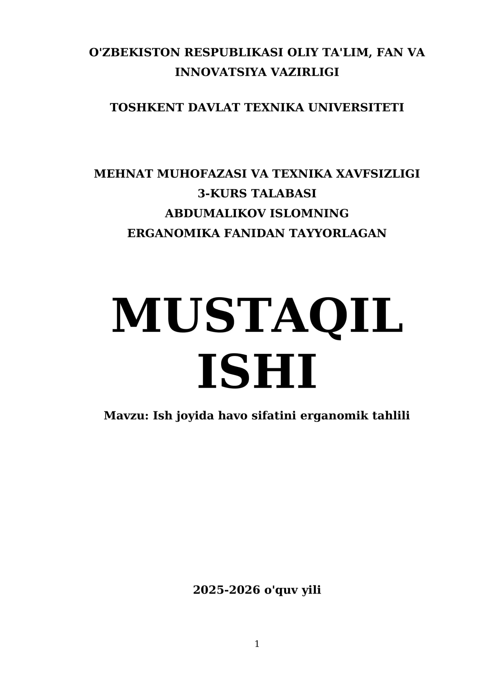 Erganomik tahlil