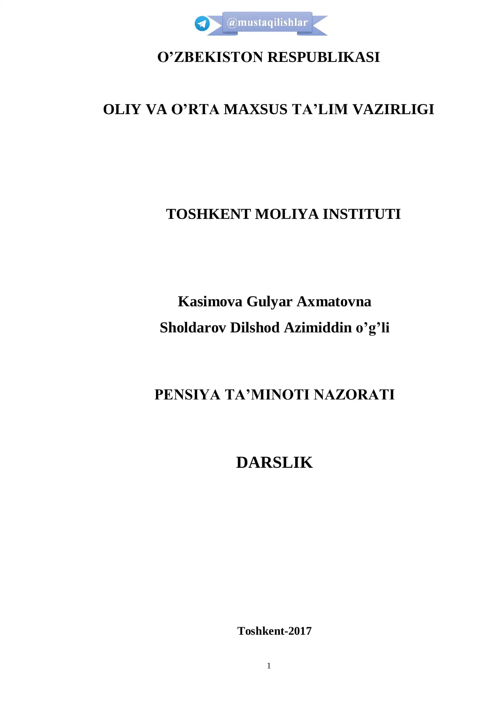 Pensiya ta’minoti nazorati