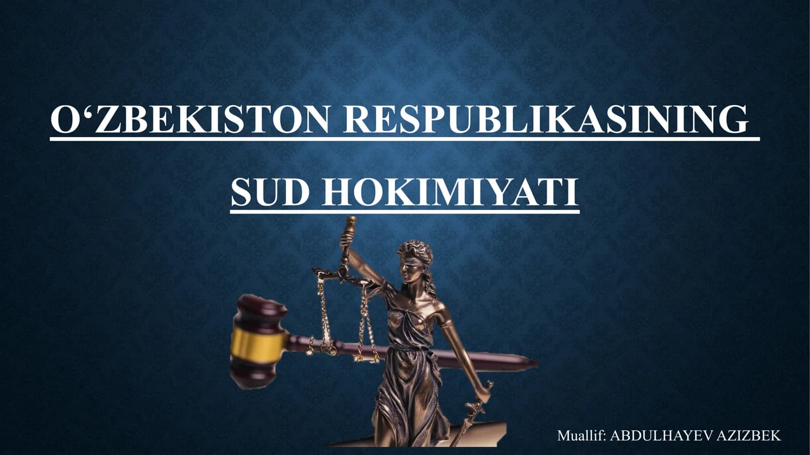 O’zbekiston Respublikasining Sud Hokimiyati