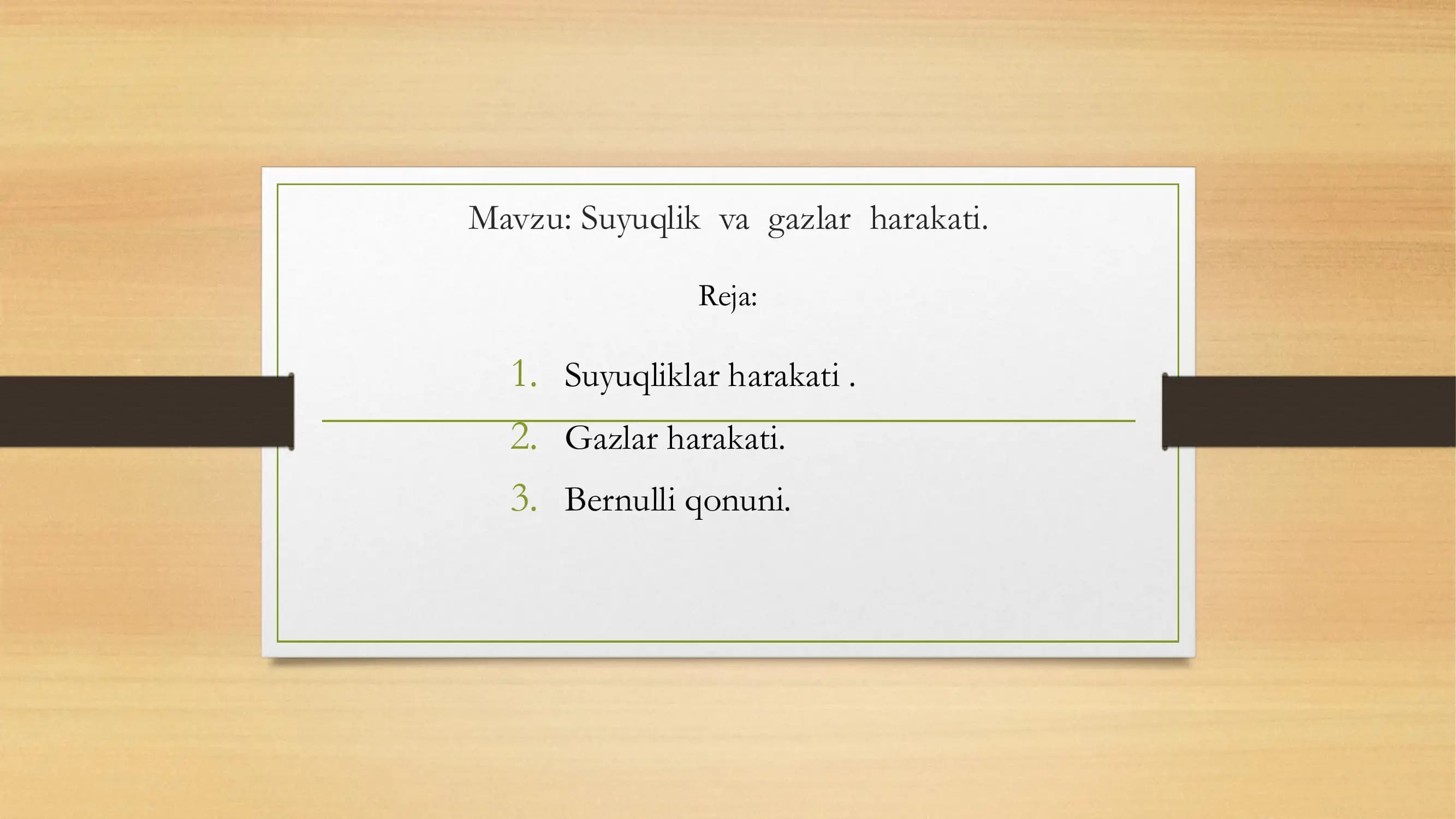 Suyuqlik va gazlar harakati