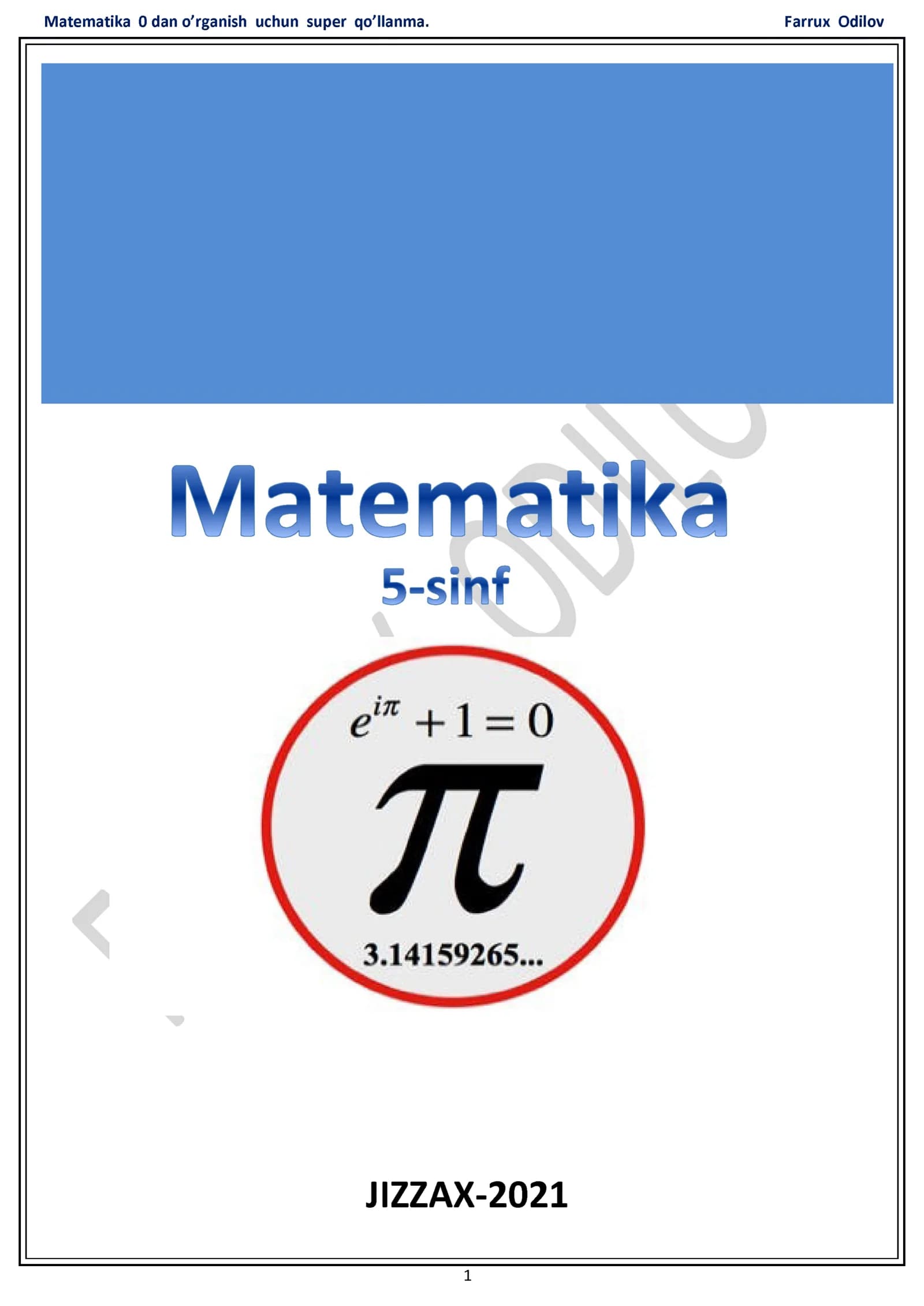 Matematika 0 dan o'rganish uchun super qo'llanma