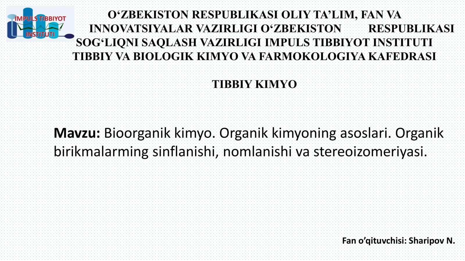 Bioorganik kimyo
