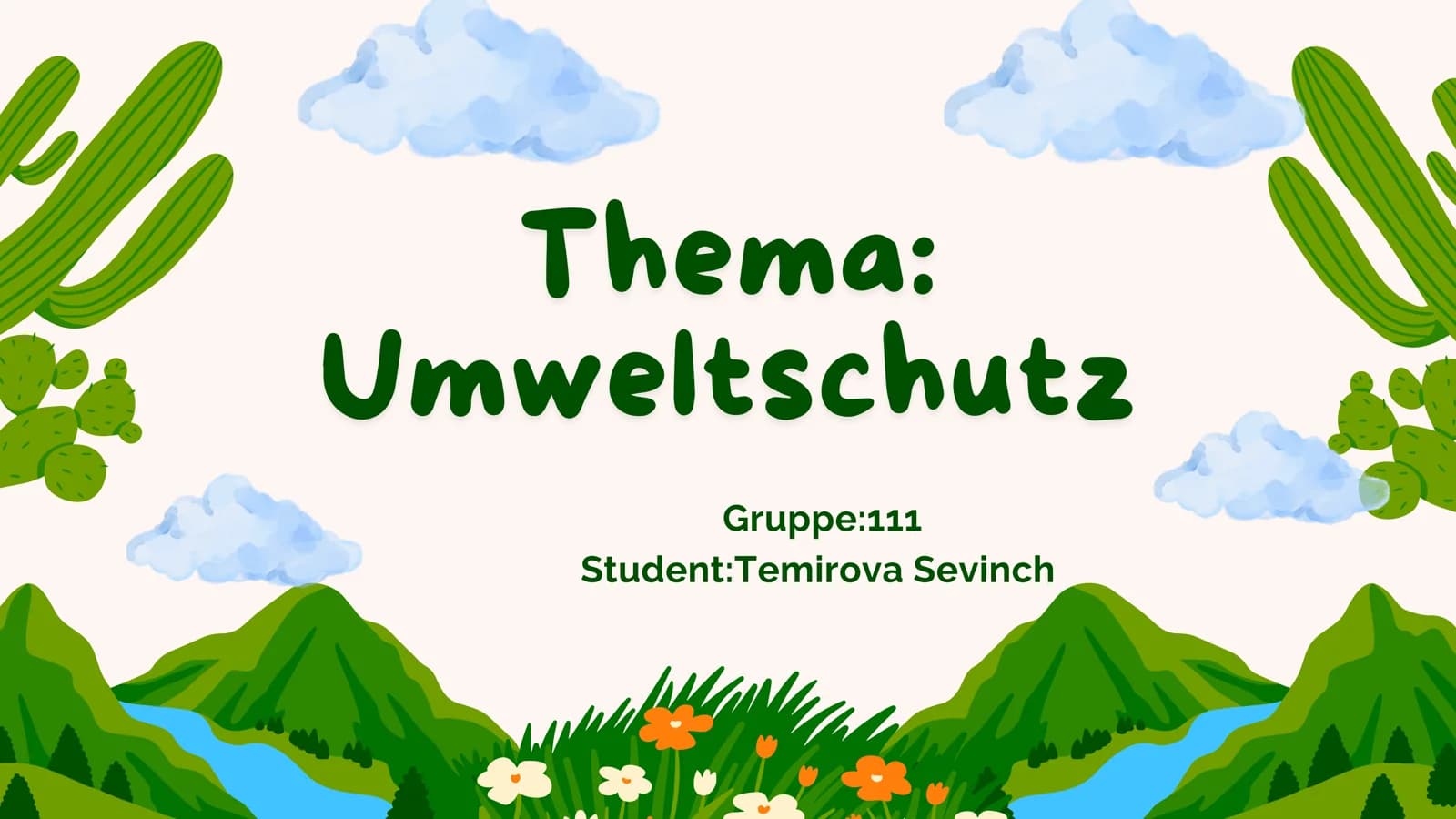 Thema: Umweltschutz