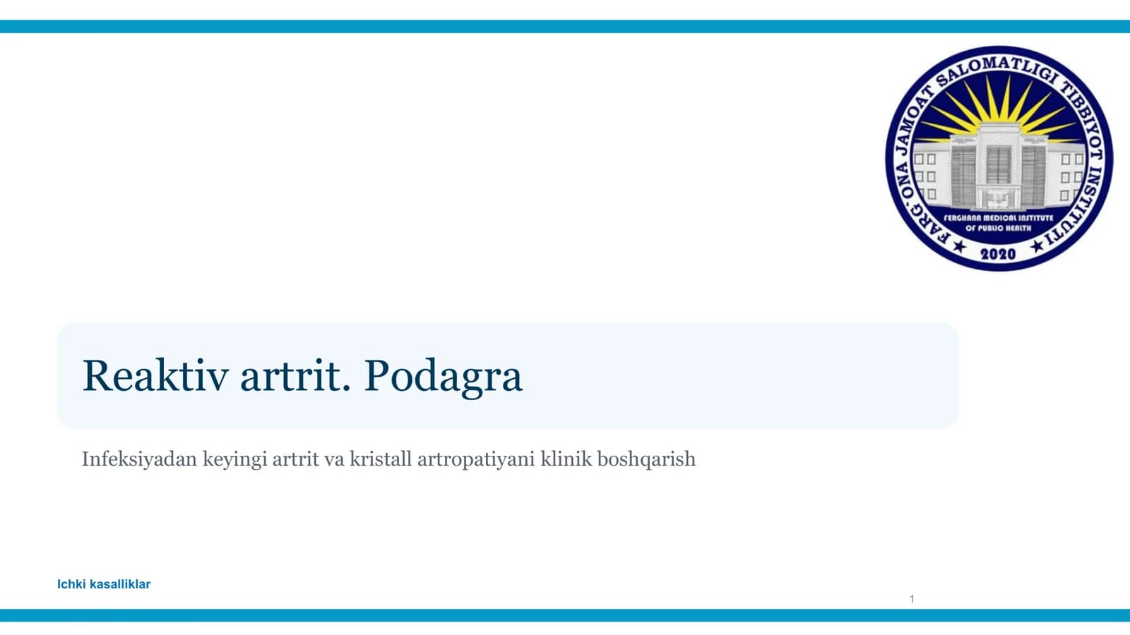 Reaktiv artrit