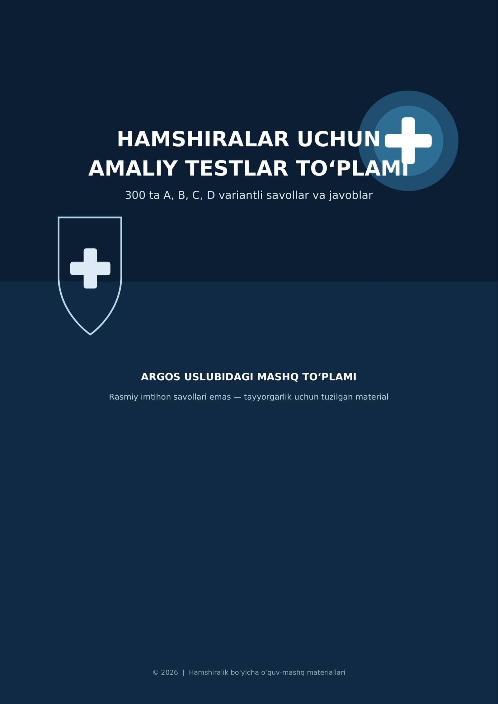 Argos hamshiralik ishi test 2026